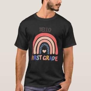 Erstklassiges Regenbogenteam Hallo 1. Klasse Rockt T-Shirt