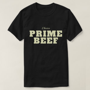 Erstklassiges Rindfleisch-Shirt Dunkel T-Shirt