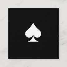 Erstklassiges Spaten-Visitenkarte-Luxusschwarzes