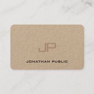 Erstklassiges wirkliches Packpapier-elegantes mit Visitenkarte