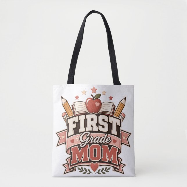 Erstklässler-Mama Retro-Schul-Design (Vorderseite)