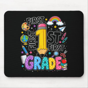 Erstklässler-Regenbogenstift zurück zur Schule Mousepad
