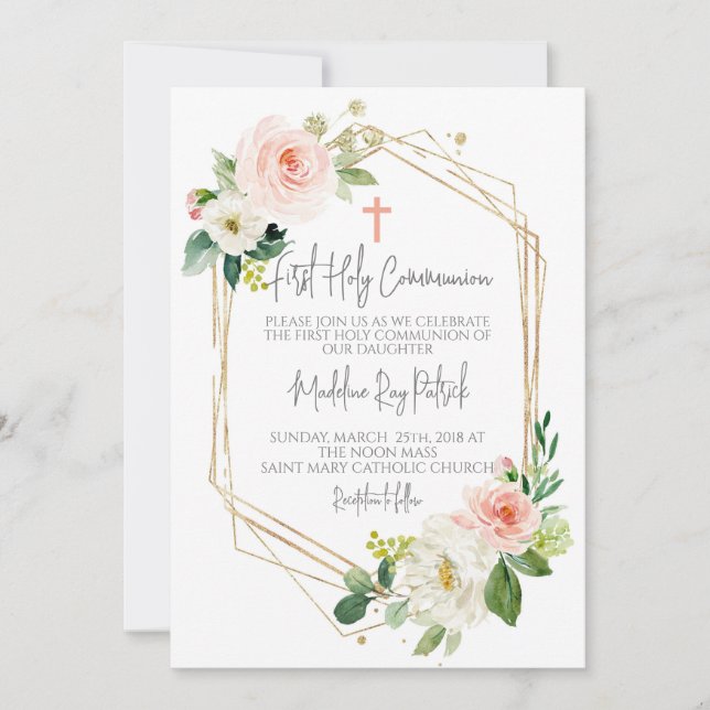 Erstkommunion Einladung (Vorderseite)