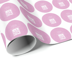 Erstkommunion Enkelin, Rosa Geschenkpapier