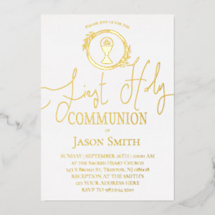 Erstkommunion Folieneinladung