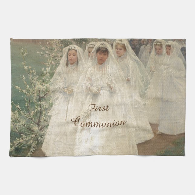 Erstkommunion Geschirrtuch (Horizontal)