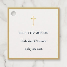Erstkommunion Goldkreuz Geschenkanhänger