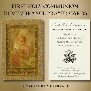 Erstkommunion Jesus Engel Blumenmuster