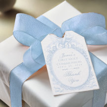 Erstkommunion Junge Blau Weiß Vintage Heiliger Gei