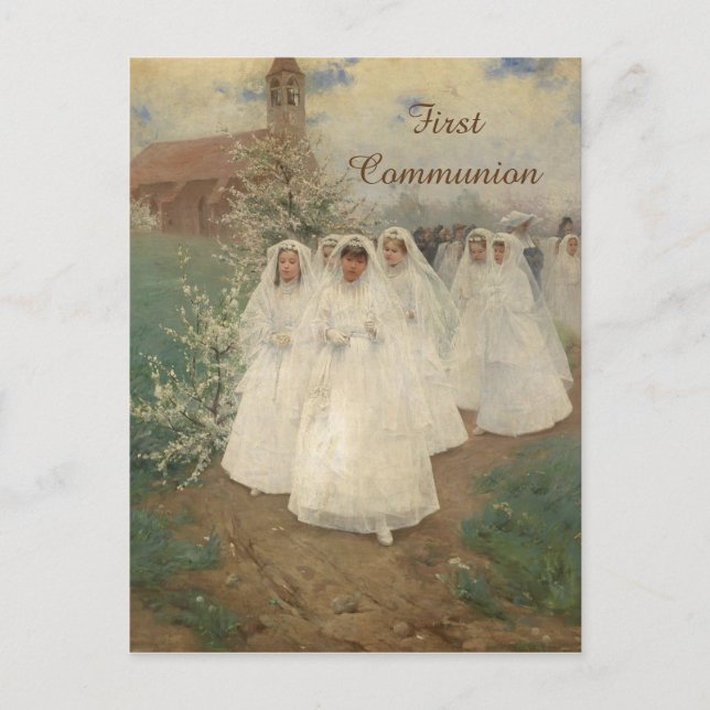 Erstkommunion Postkarte (Vorderseite)
