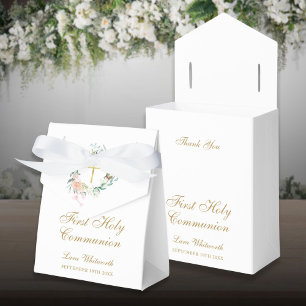 Erstkommunion-Rosen-Blumengirlande Geschenkschachtel