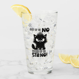 Erstmal kein lustiges Katzenliebhaber-Geschenk Glas