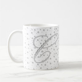 Erstmalige C-Monogramm-weiße Diamanten drucken Tasse
