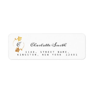 Erstmalige Gold Wreath Floral Schwarz-weiße Blume