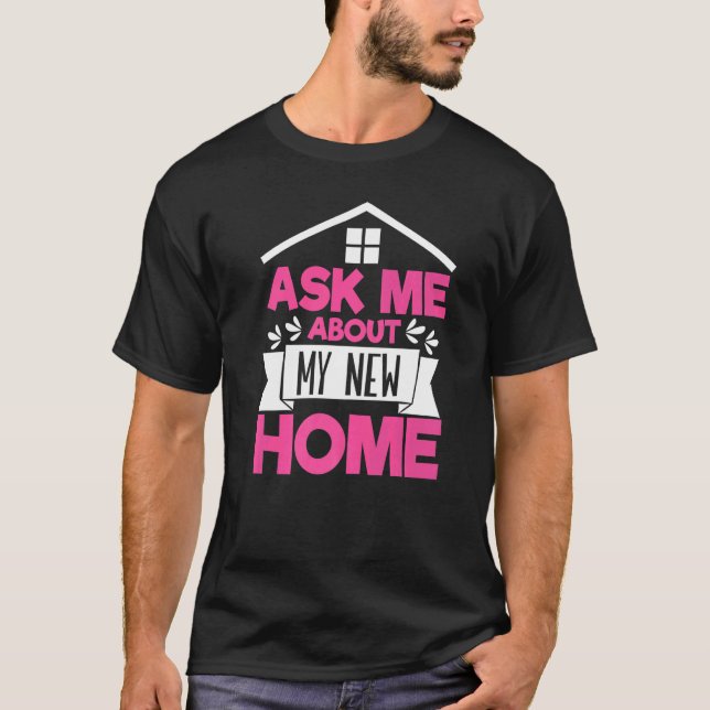 Erstmalige Hausbesitzerin Girl Housewarming Neues  T-Shirt (Vorderseite)