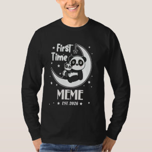 Erstmalige Meme EST. 2026 Muttertag Niedliche Herz T-Shirt