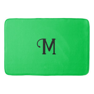 Erstmalige Monogram Malachite Jewel Tone Solid Col Badematte