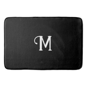 Erstmalige Monogram Onyx Jewel Tone Solid Color Badematte