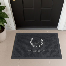 Erstmalige Monogramm-Begrüßung der modernen Kranfa Fußmatte