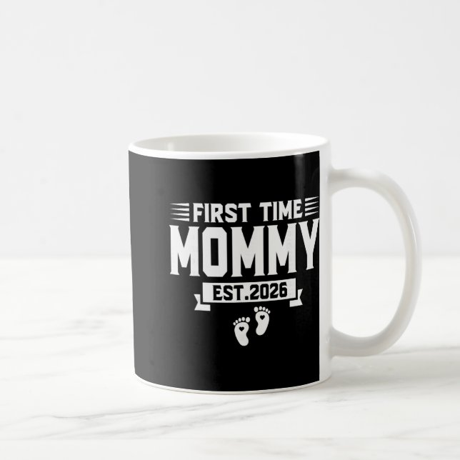 Erstmalige Mutter Est 2026 Mutter Familie Bald wer Kaffeetasse (Rechts)