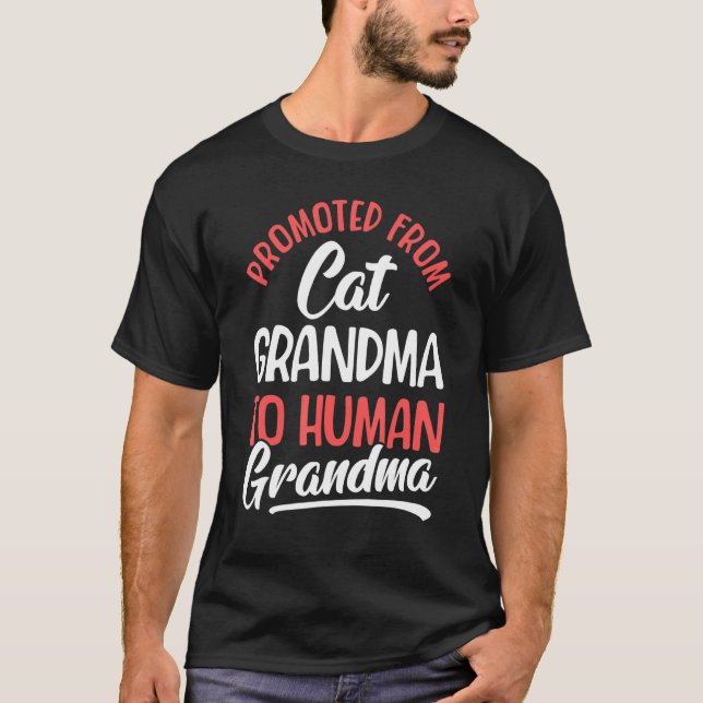 Erstmalige Oma Katze Großmutter Muttertag T-Shirt (Vorderseite)