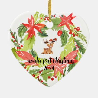 Erstmalige Weihnachtsgeburtstempel Keramik Ornament