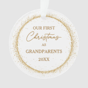 Erstmalige Weihnachtsgoldenschmuck Ornament