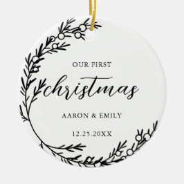 Erstmalige Weihnachtsjubiläumsfeier Keramik Orname Ornament