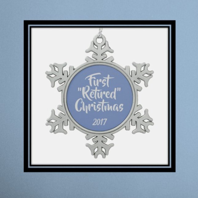 Erstmalige Weihnachtsschmuck Schneeflocken Zinn-Ornament (Von Creator hochgeladen)