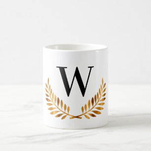 Erstmaliger Goldlaurel-Kranz Kaffeetasse