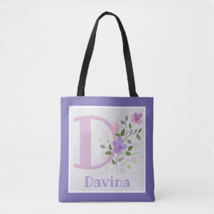Erstmaliger Name Davina mit Blume