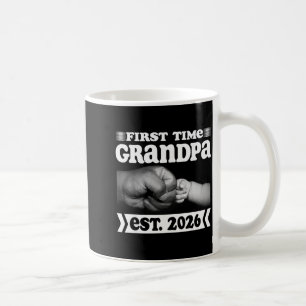 Erstmaliger Opa Neuer Vater Est 2026 T-Shirt Väter Kaffeetasse