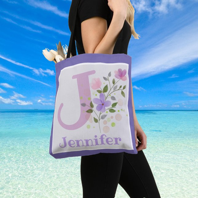 Erstmaliger Plus Name Jennifer mit Blume (Jennifer Shoulder Bag)
