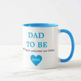 Erstmaliger Vater in niedlichem Blau und Weiß Tasse