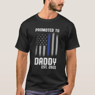 Erstmaliger Vater Polizeiamt Papa T-Shirt