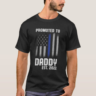 Erstmaliger Vater Polizeiamt Papa T-Shirt