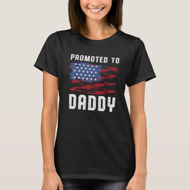 Erstmaliger Vater Polizeibeamter - Daddy _ T-Shirt (Vorderseite)