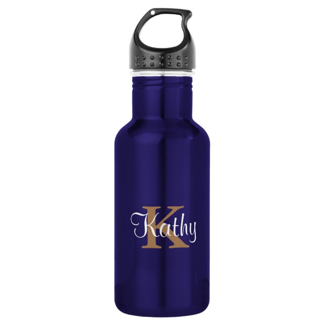 Erstmaliges Blue Gold Monogram Trinkflasche (Vorderseite)
