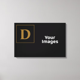 Erstmaliges Foto-Display mit Goldfamilie Leinwanddruck