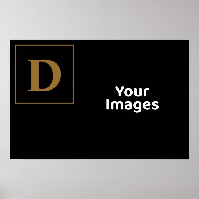 Erstmaliges Foto-Display mit Goldfamilie Poster (Vorne)