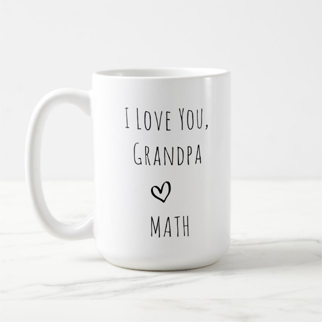 Erstmaliges Großvater Neues Opa-Geschenk vom Baby Kaffeetasse (Links)