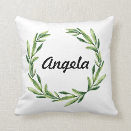 Erstmaliges Lackgold Monogramm kundenspezifisches  Kissen