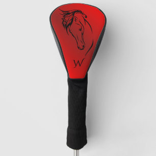Erstmaliges Monogramm des modernen Roten Metallisc Golf Headcover