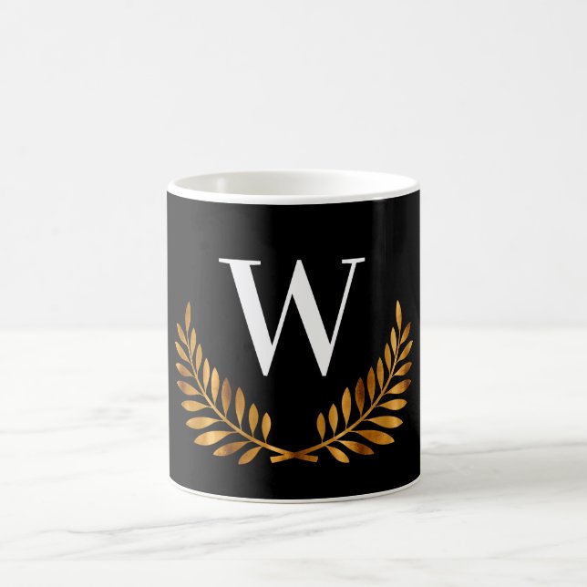 Erstmaliges Monogramm Kaffeetasse (Mittel)