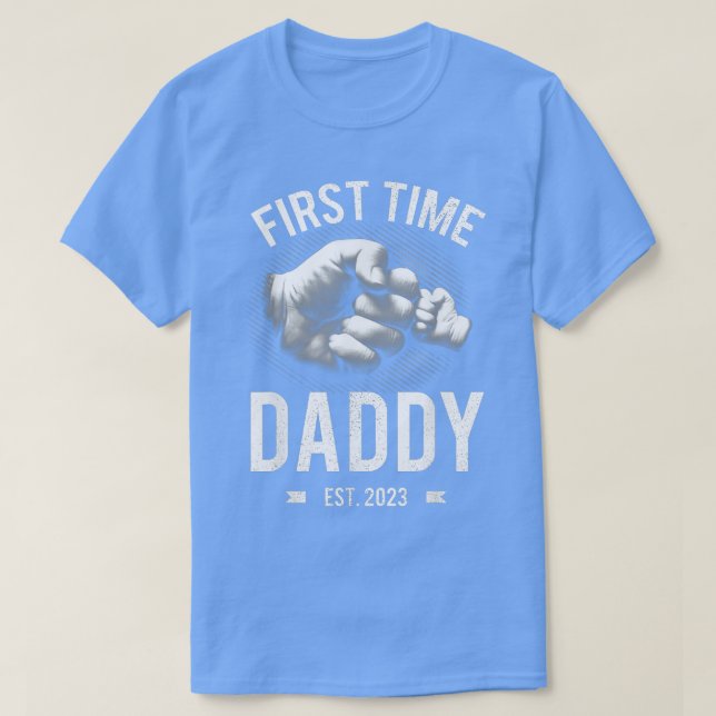 Erstmals Daddy Shirt 2023 Vatertag Neuer Papa (Design vorne)
