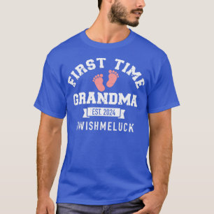 Erstmals Oma 2024 wünsche mir viel Glück T-Shirt