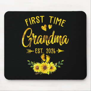 Erstmals Oma Est 2026 Sonnenblume Mousepad