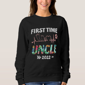 Erstmals Onkel 2022 Funny New Dad zu UNO befördert Sweatshirt