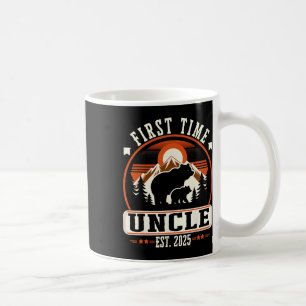 Erstmals Onkel Est 2025 für neuen Vater lustigen V Kaffeetasse