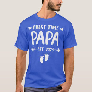 Erstmals Papa Est 2023 wird demnächst Papa Gender T-Shirt